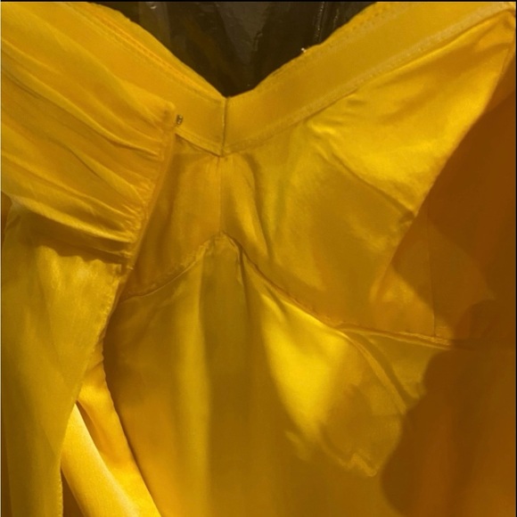 JS Boutique flowy formal dress. Yellow chiffon. Two dresses - 8 & 4. - Picture 7 of 11